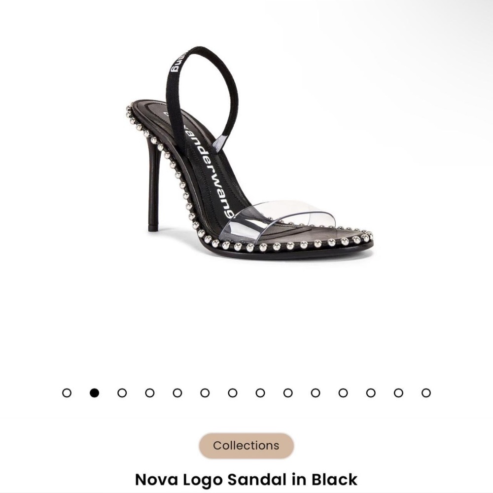 Alexander Wang Black Studded Sandal